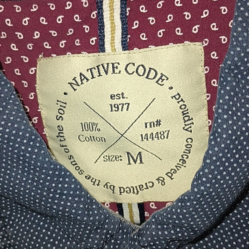 Native Code Button Up - Picture 2 of 3